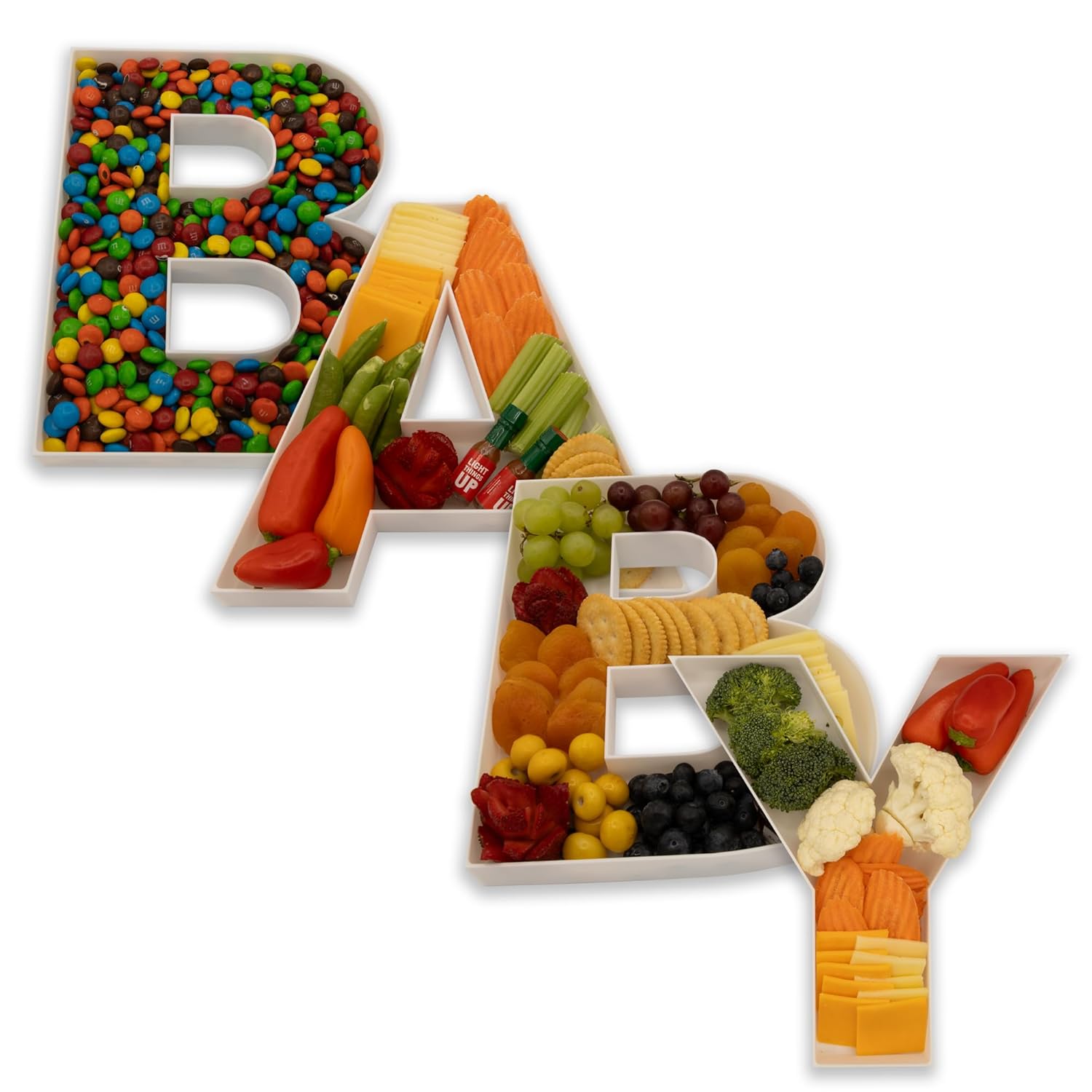 Baby Food Ideas - Food Fillable Letters Shaped Sweets Flower