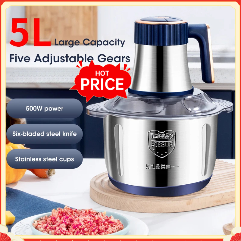 Baby Food Mixer - 5L Electric Meat Grinders 304 Stainless