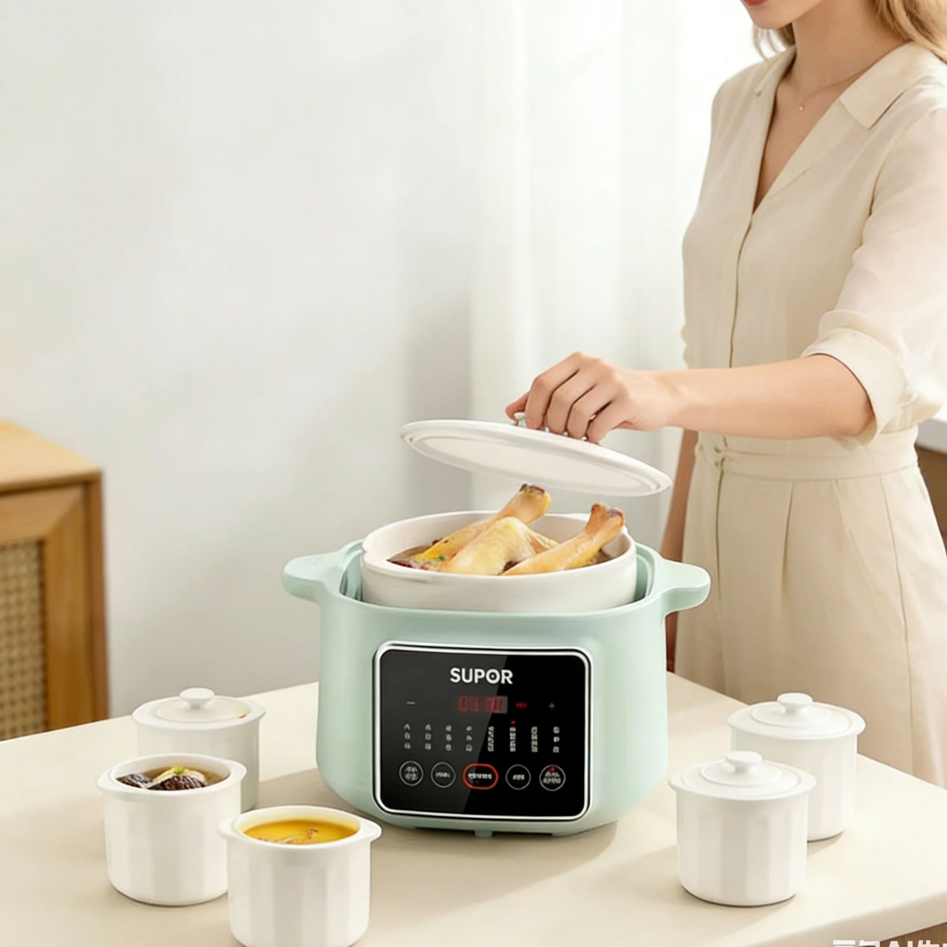 Baby Food Stew - SUPOR Ceramic Multi-Functional Slow Cooker with