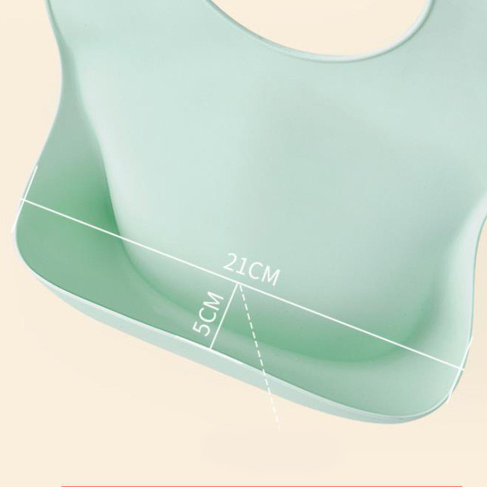 Feeding Baby Food - 2pcs Silicone Baby Drool Bibs Button