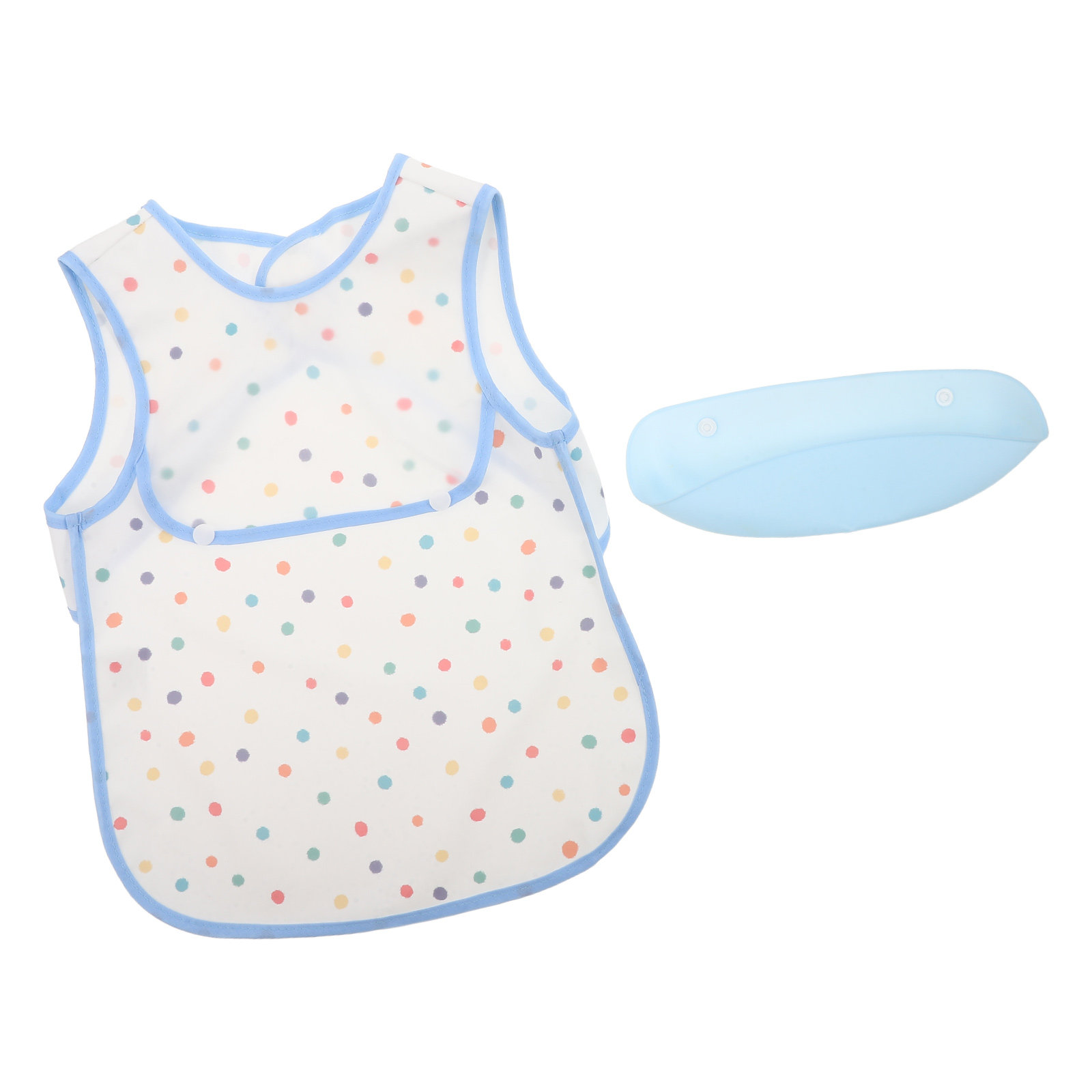Feeding Baby Food - Toddler Bib with Pocket Waterproof Feeding