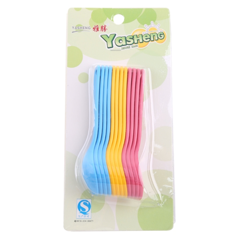 Easy Baby Food - 12Pcs Baby Feeding Spoon Safe Plastic