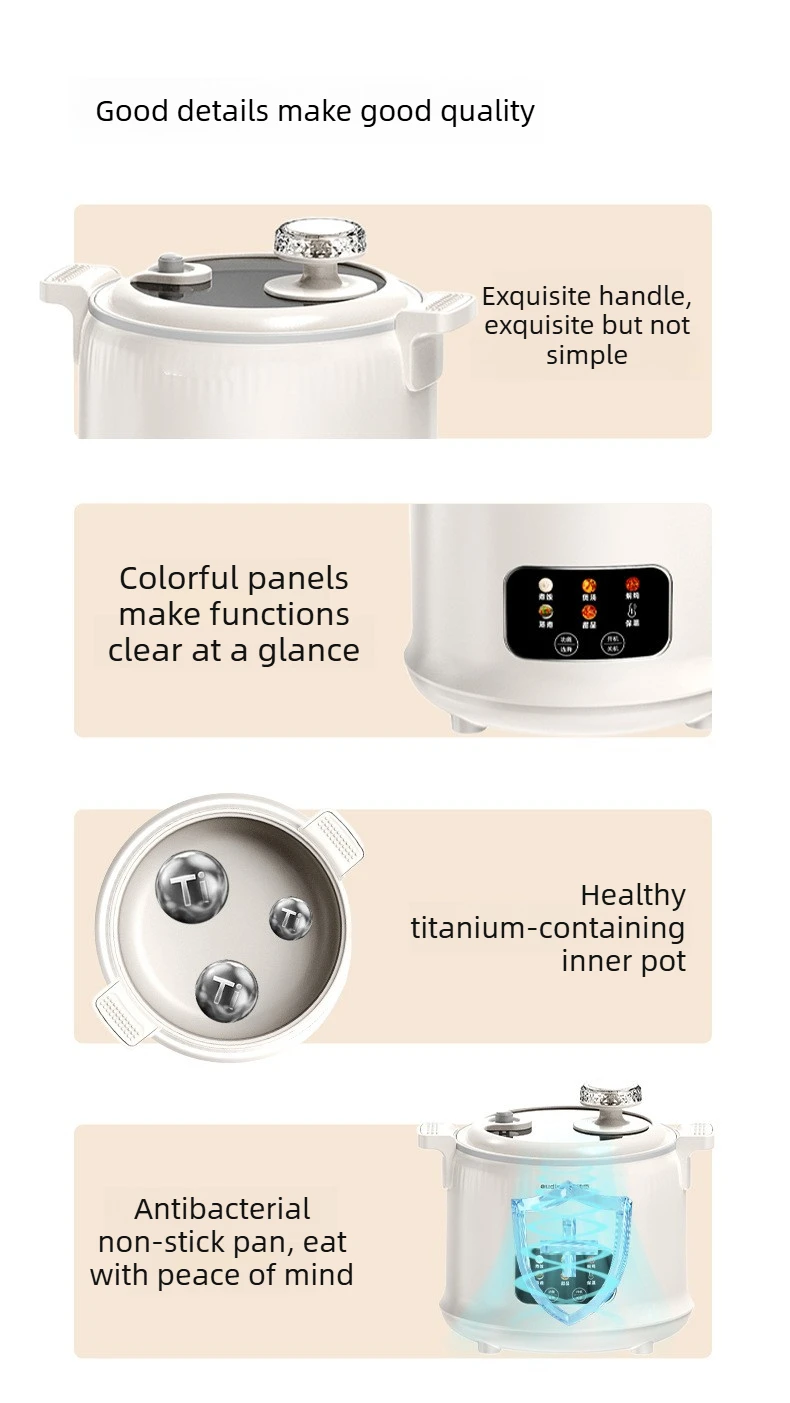 1.8L Micro Pressure Rice Cooke - Baby Food Stew review and price