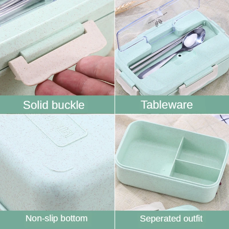 Microwave Lunch Box Wheat Stra - Baby Food Container review and price