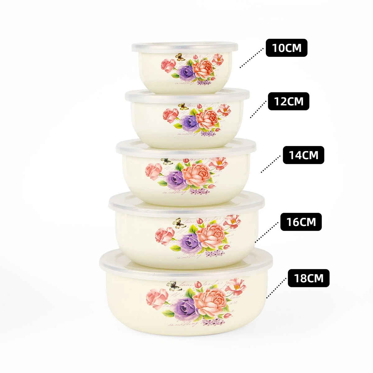 5-piece Set of Thickened Ename - Baby Food With Iron review and price