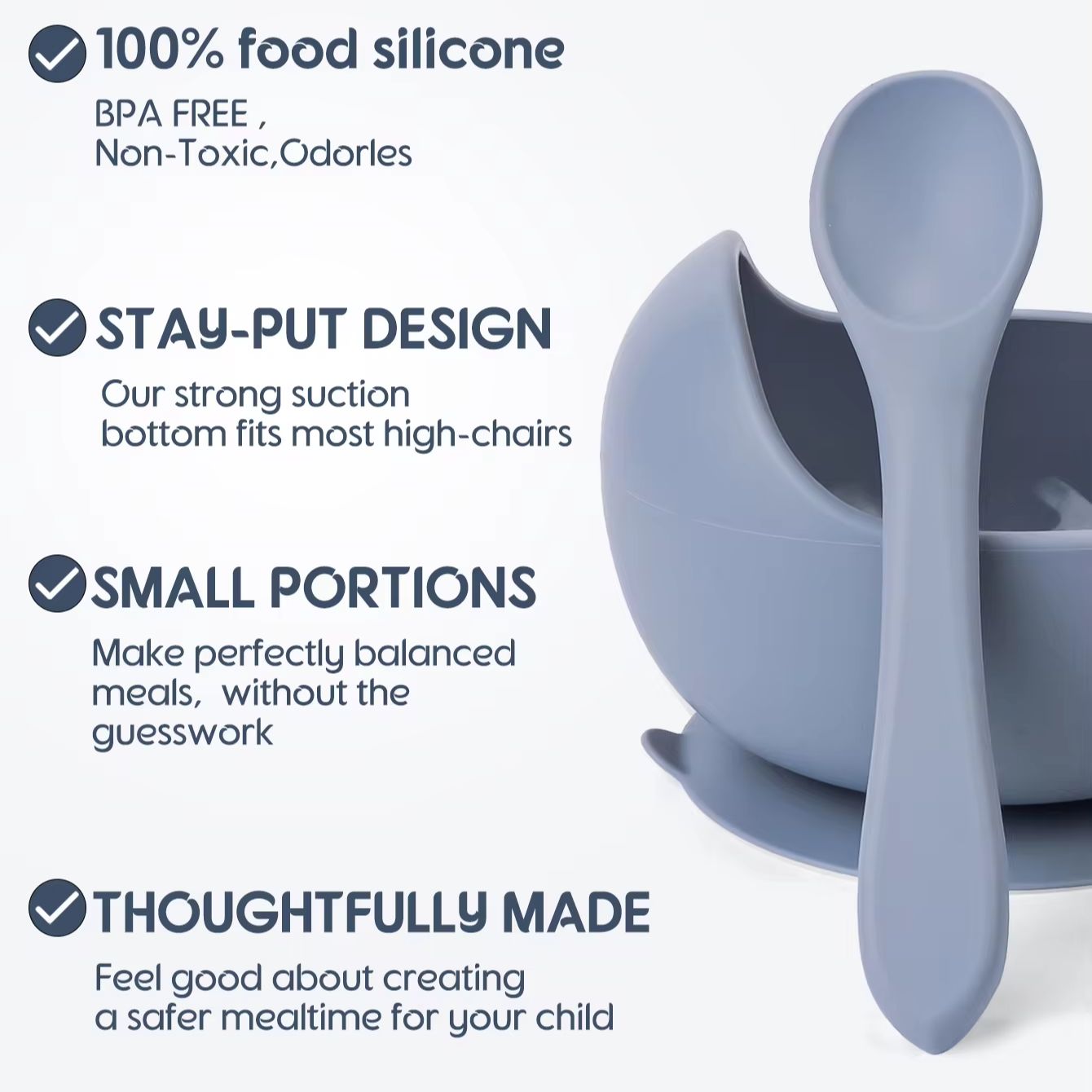 2PC Silicone Sucker Bowl Feedi - Easy Baby Food review and price