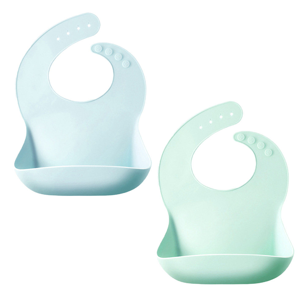 2pcs Silicone Baby Drool Bibs  - Feeding Baby Food review and price