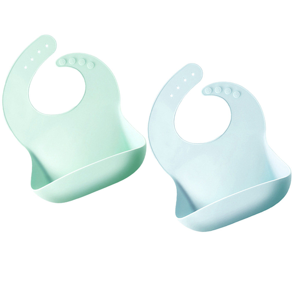 2pcs Silicone Baby Drool Bibs  - Feeding Baby Food review and price
