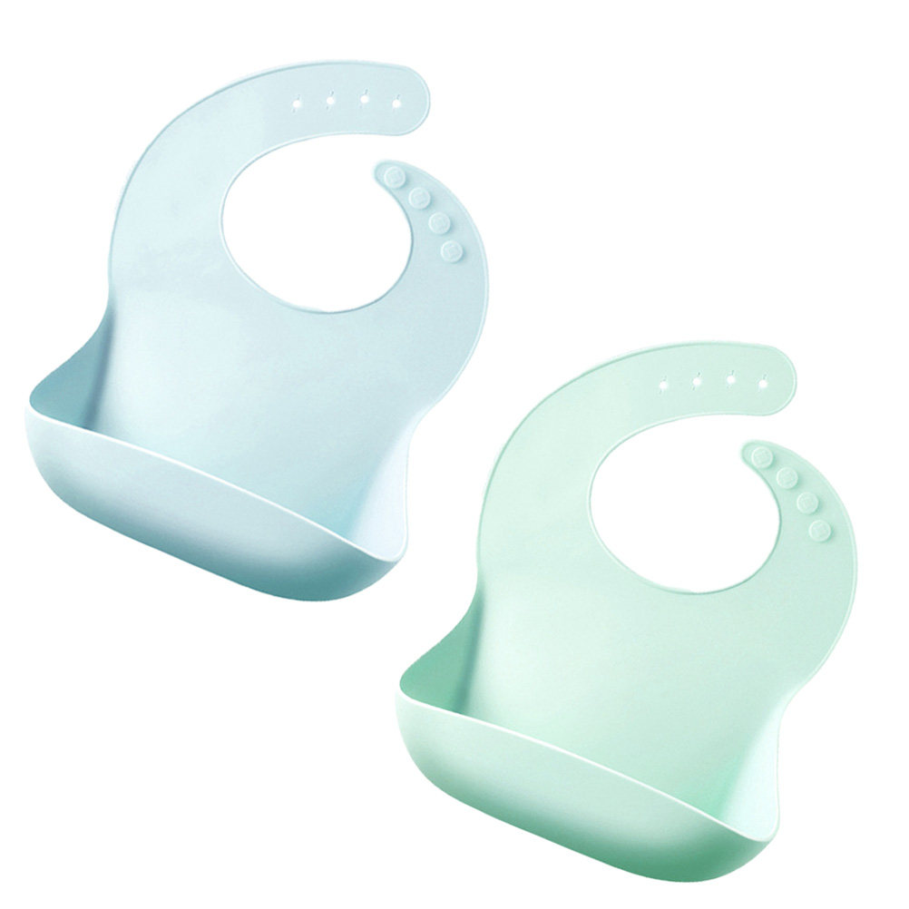 2pcs Silicone Baby Drool Bibs  - Feeding Baby Food review and price