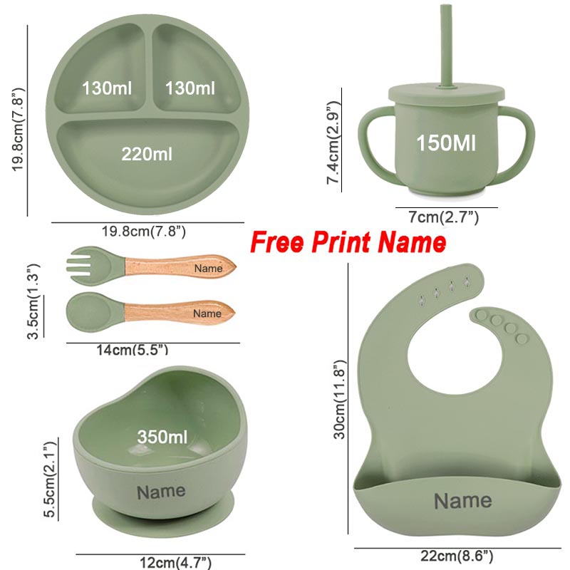 6Pcs Baby Feeding Set Free Per - Baby Food Name review and price