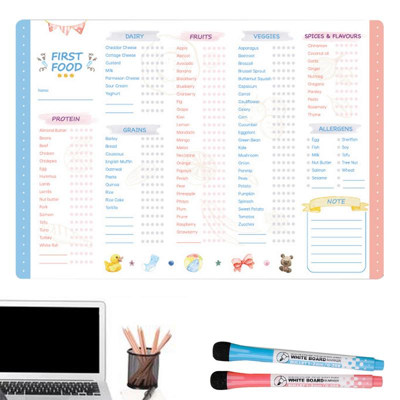 Reusable Kids Magnetic Daily F - Baby Food Tracker review and price