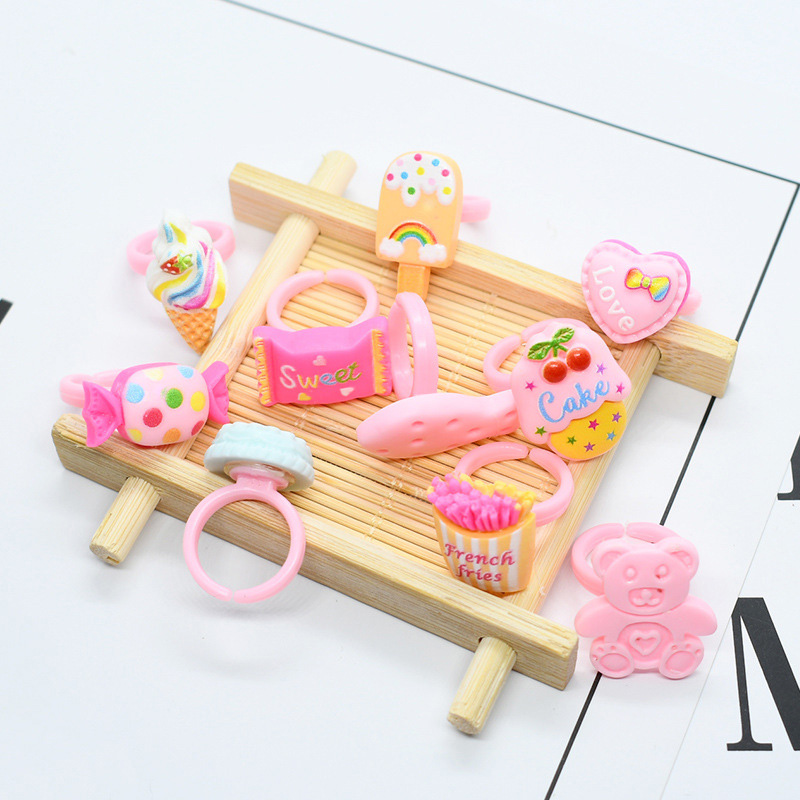 20pcs/lot Cute Kids Rings Cand - Baby Food Flavors review and price