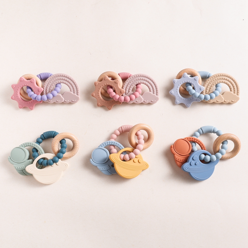 1pc Silicone Teether,Food Grad - Baby Food Name review and price
