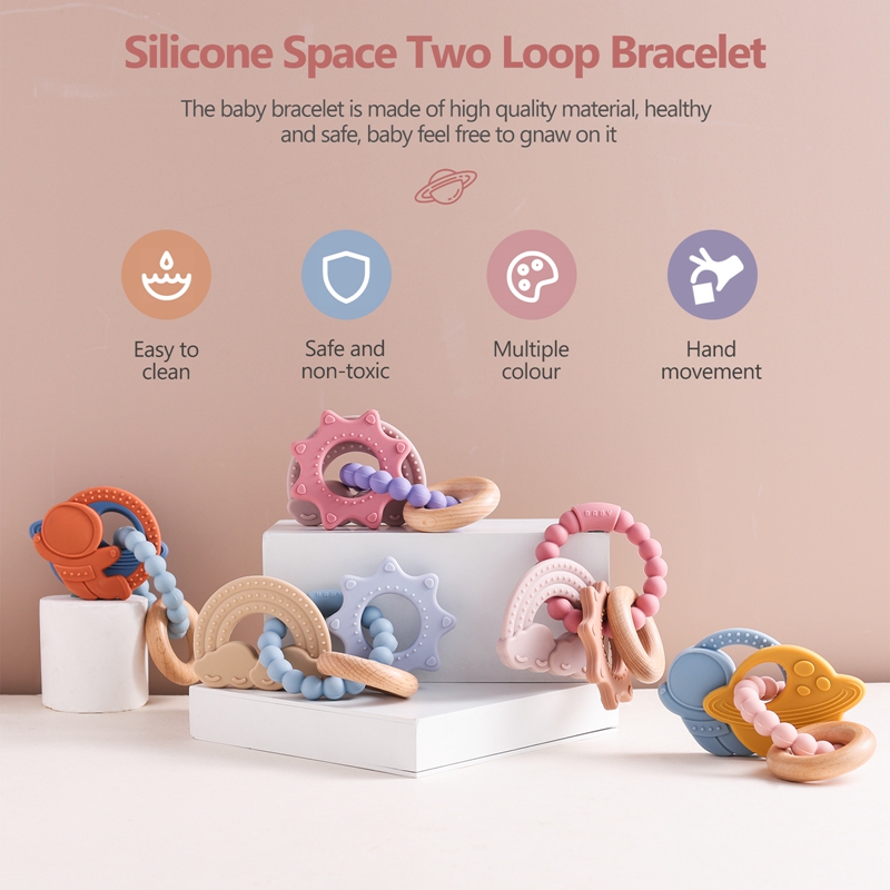 1pc Silicone Teether,Food Grad - Baby Food Name review and price