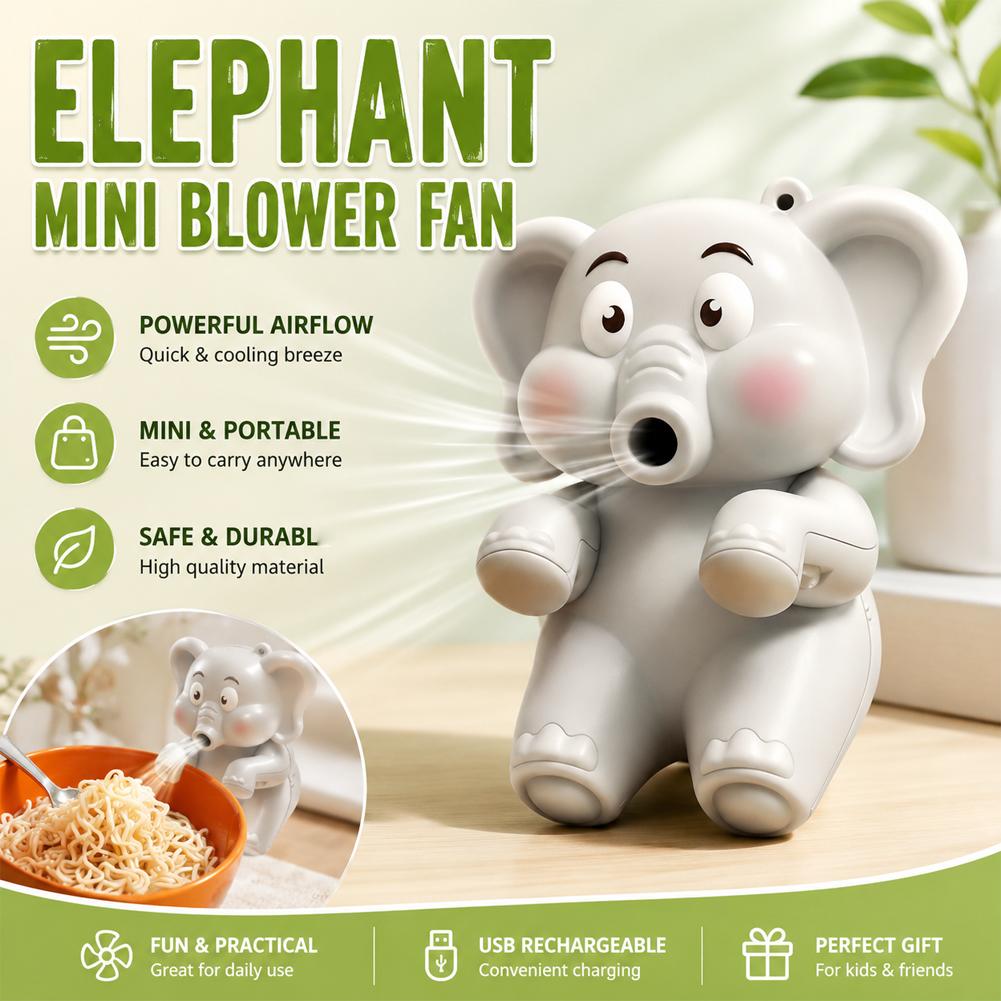 Mini Elephant Food Cooler Fan, - Feeding Baby Food review and price