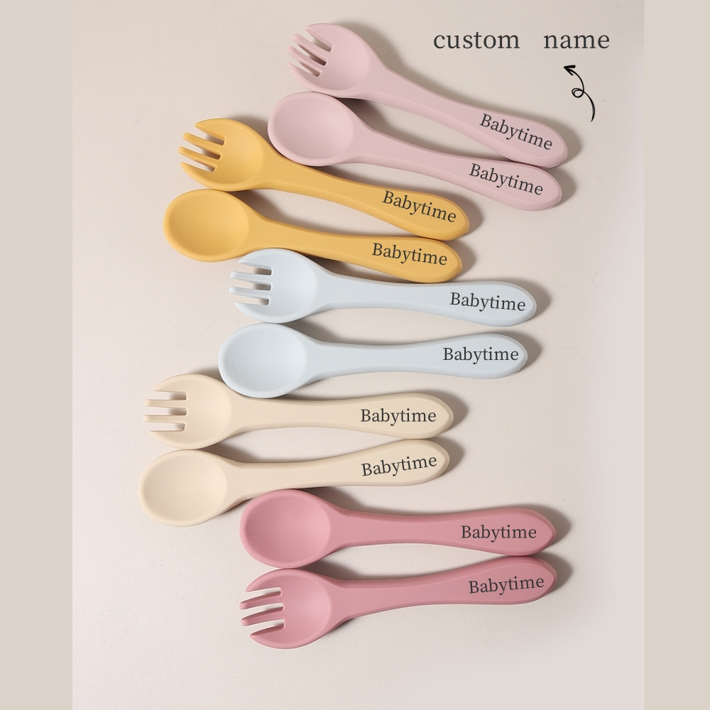 Custom Name 1 Pair Silicone Sp - Baby Food Name review and price