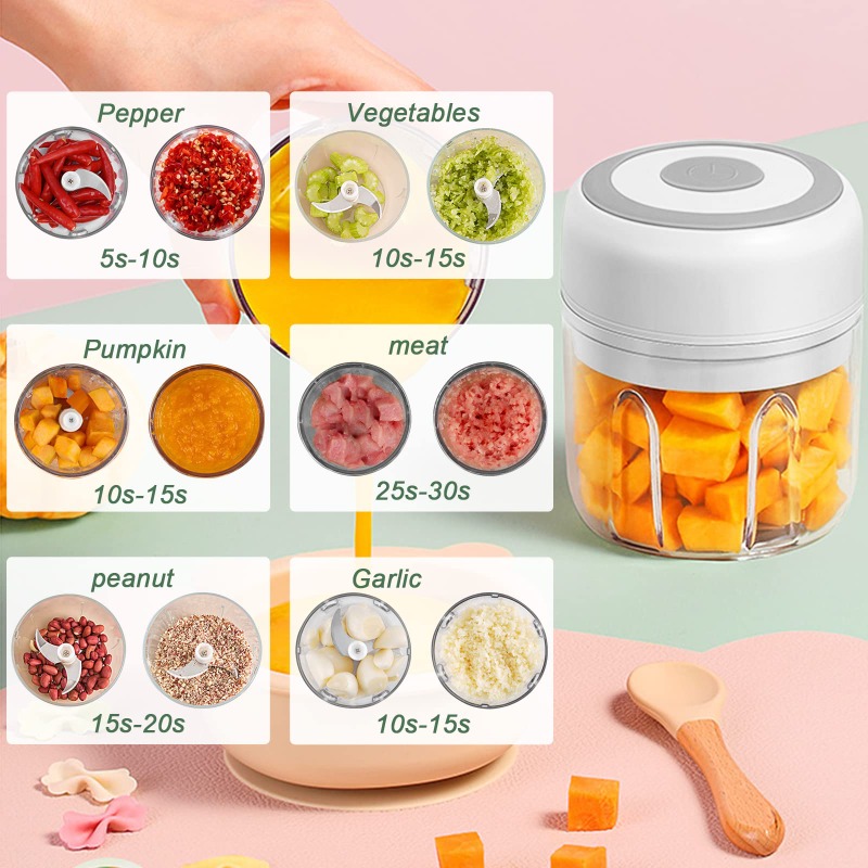 250ML Electric Garlic Grinder  - Baby Food Mixer review and price