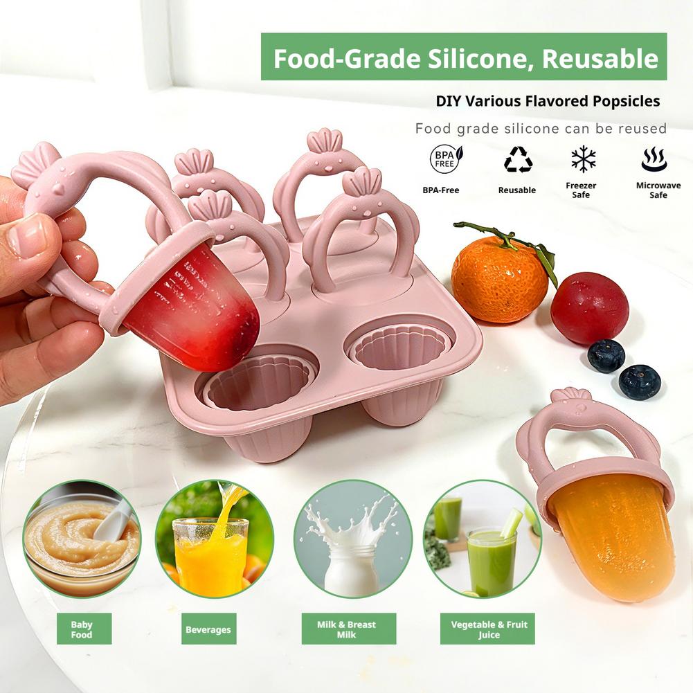 1set Silicone Popsicle Mold Si - Baby Food Homemade review and price