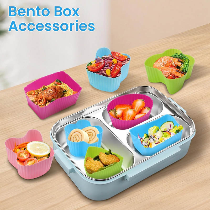 8PCS Silicone Lunch Box Divide - Baby Food Container review and price