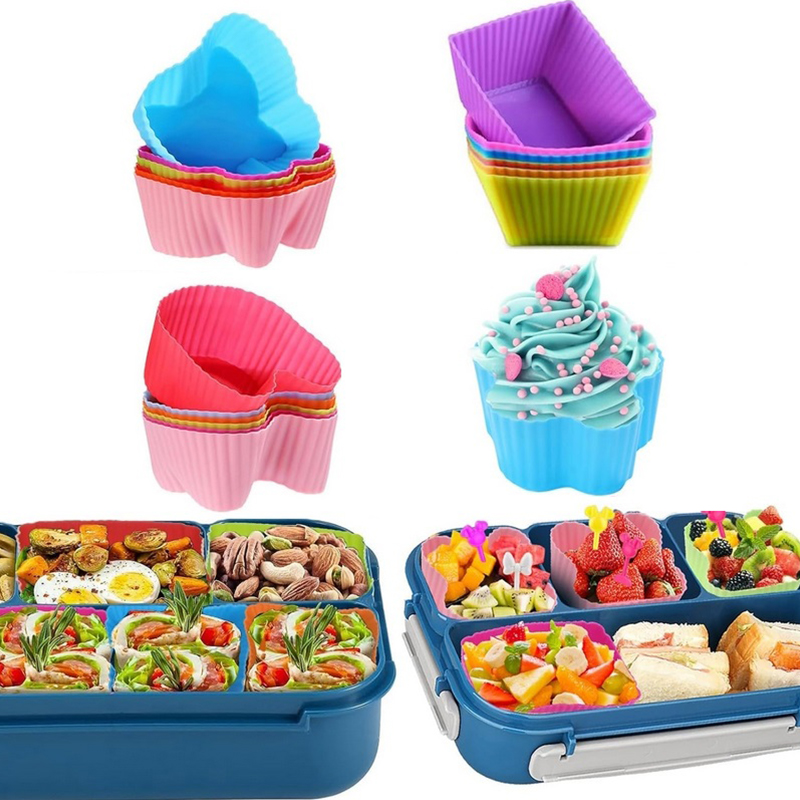 8PCS Silicone Lunch Box Divide - Baby Food Container review and price