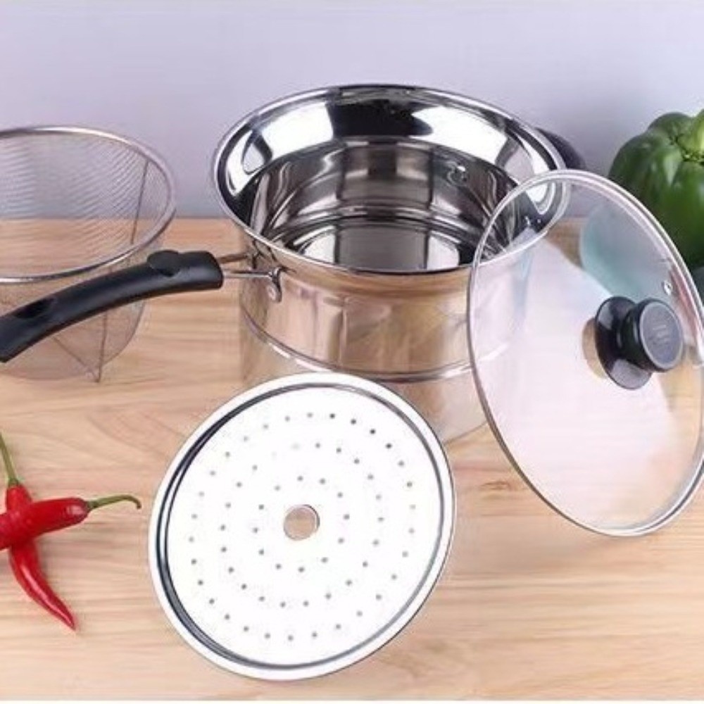 4pcs Stainless Steel Fryer Pot - Baby Food Filter review and price
