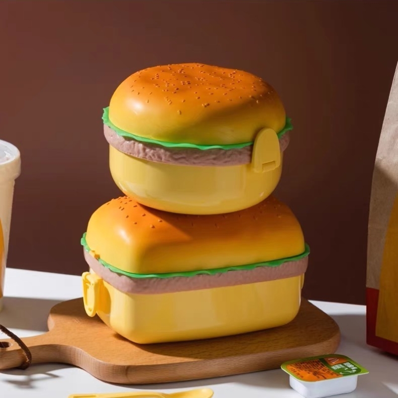 Hamburger Lunch Box Double Tie - Baby Food Container review and price