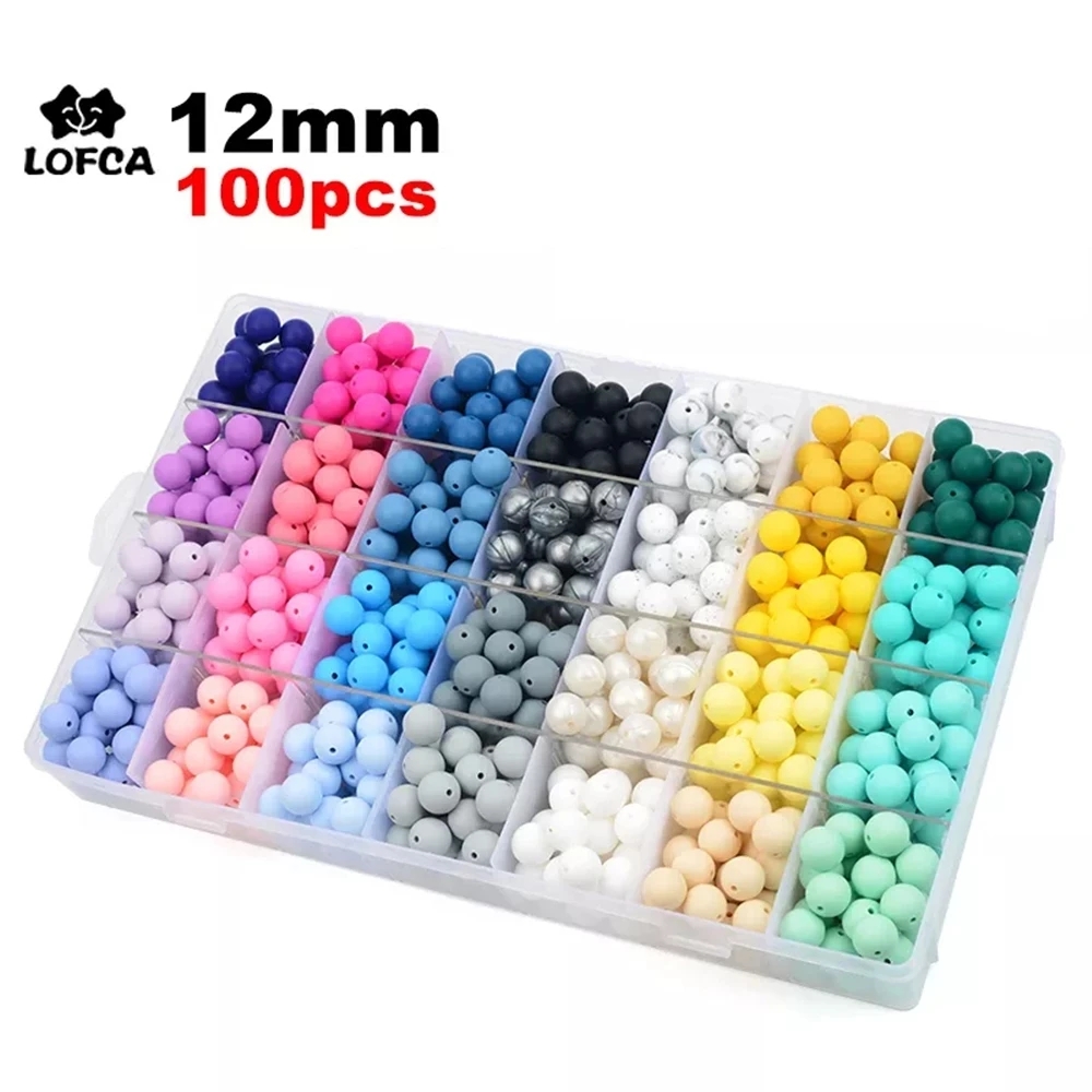LOFCA 12mm 100pcs Silicone Bea - Baby Food Flavors review and price