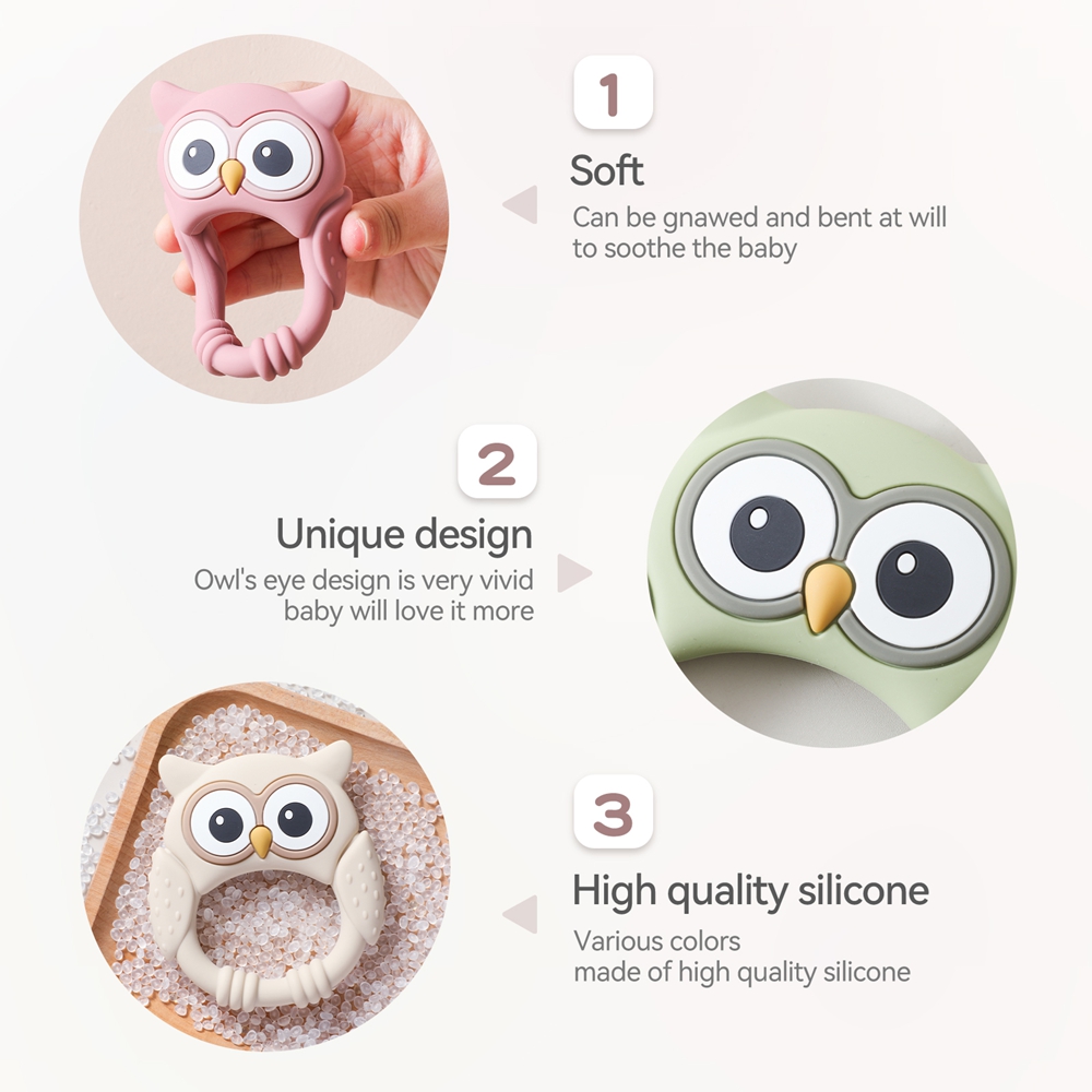 1pc Silicone Teether Baby 0-12 - Baby Food Name review and price