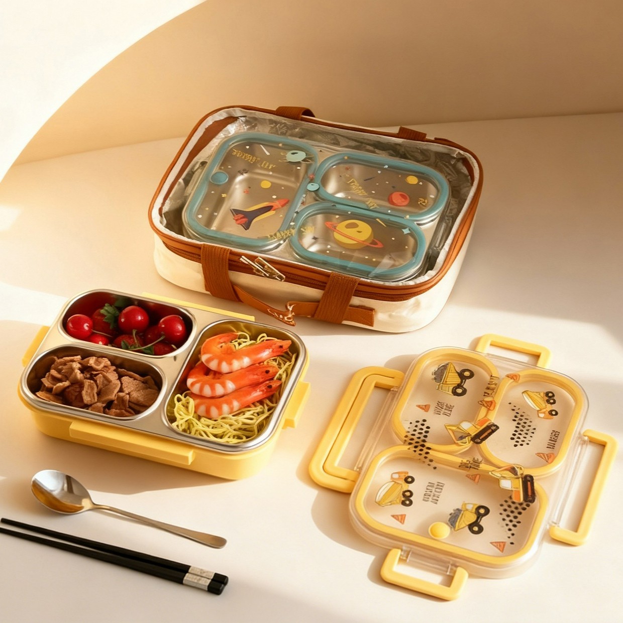 Large Capacity Cartoon Childre - Baby Food Container review and price